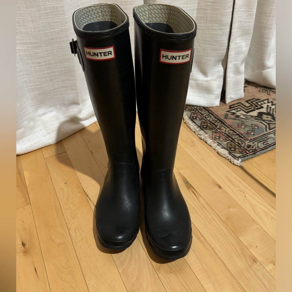 Hunter Original Tall Wide Calf Boots - 10